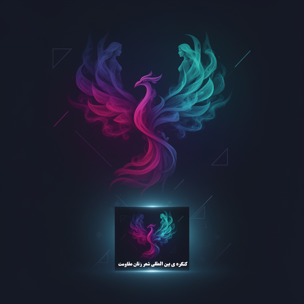 لوگو برای کنگره ی بین المللی شعر زنان مقاومت 4