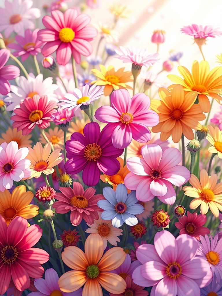 گل های مختلف  0
