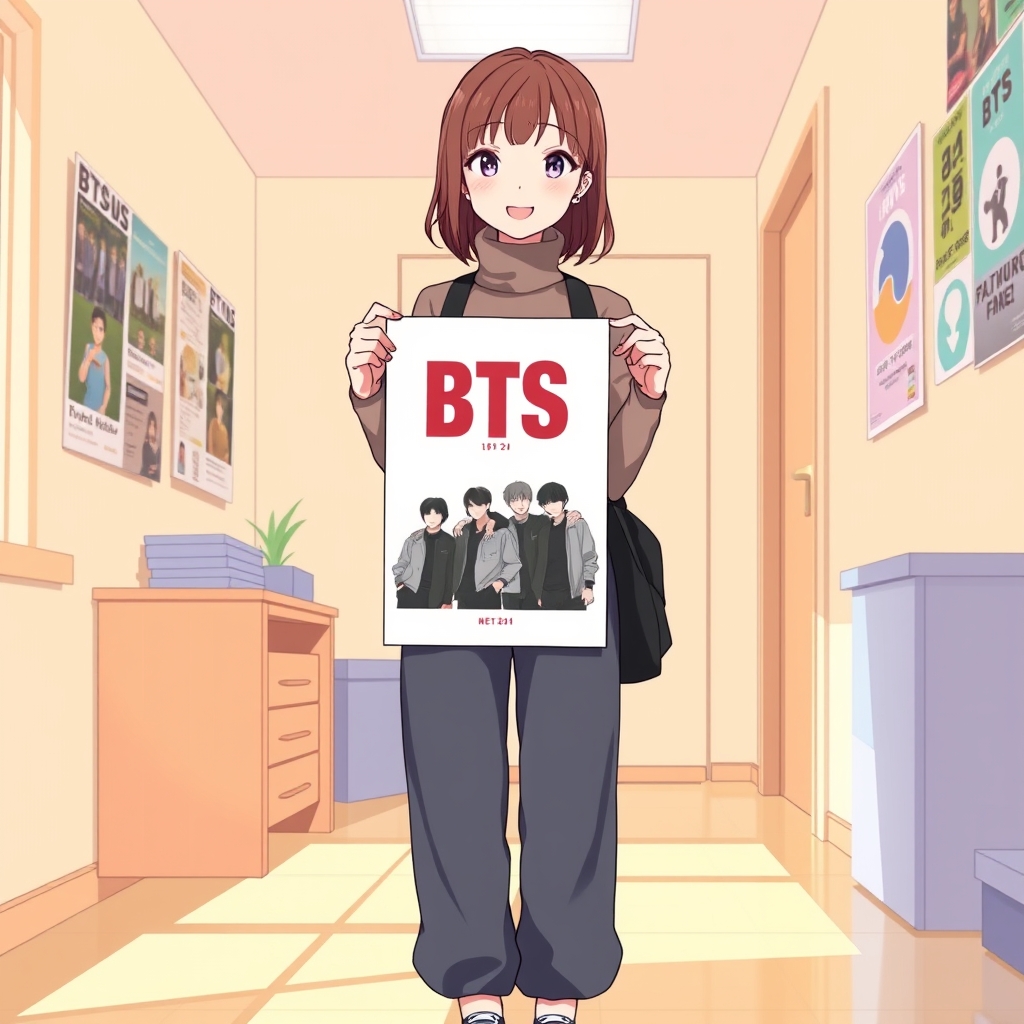 یک دختر بی تی اس فن4