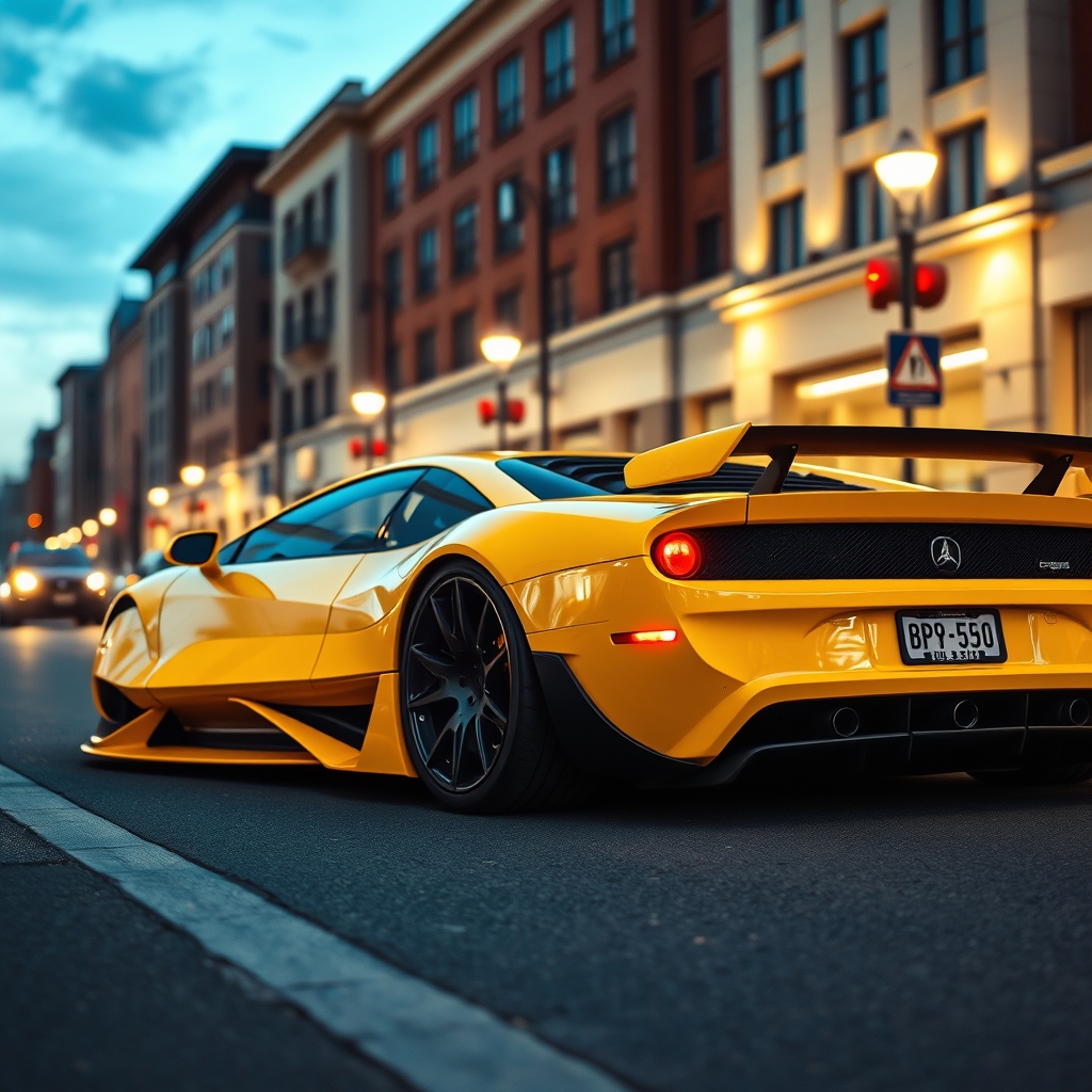 لامبورگینی زرد قرازه7