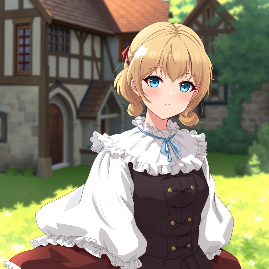 دختری با لباس اینگلیسی قدیم در انگلستان22