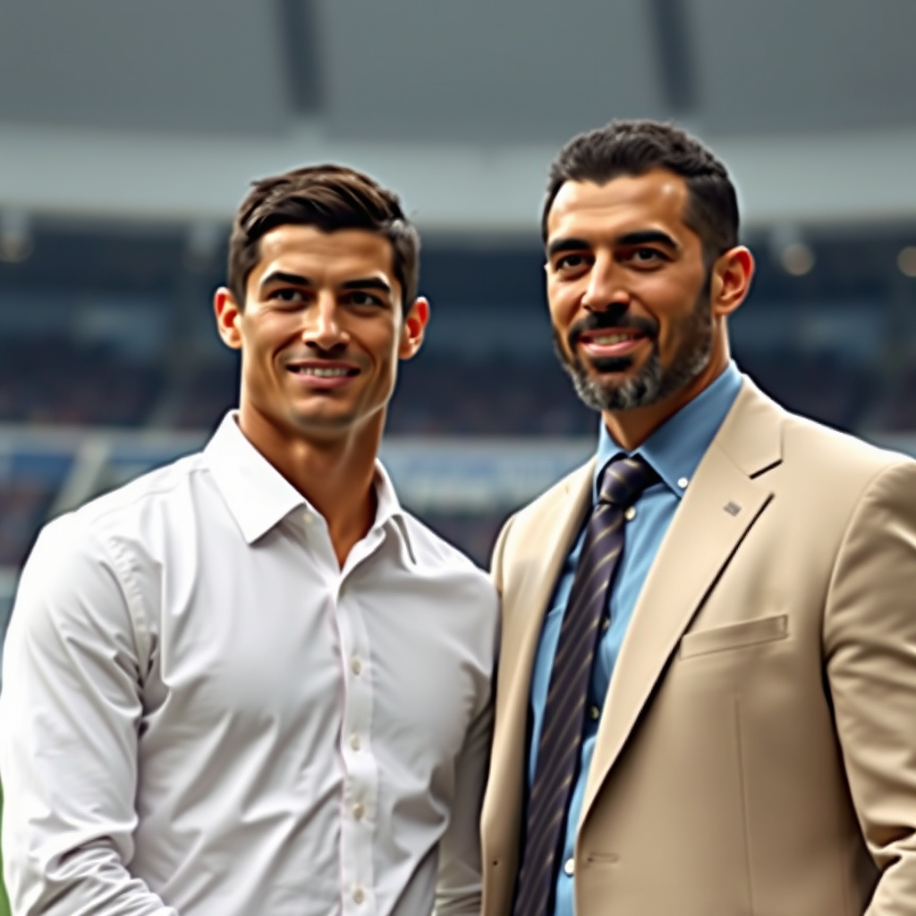 عکس رونالدو کنار علی دایی10