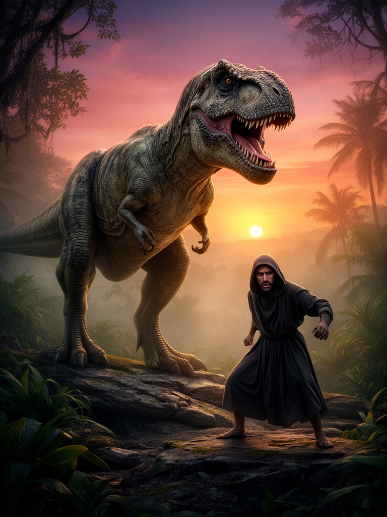 دایناسور VS انسان نفری شده 5