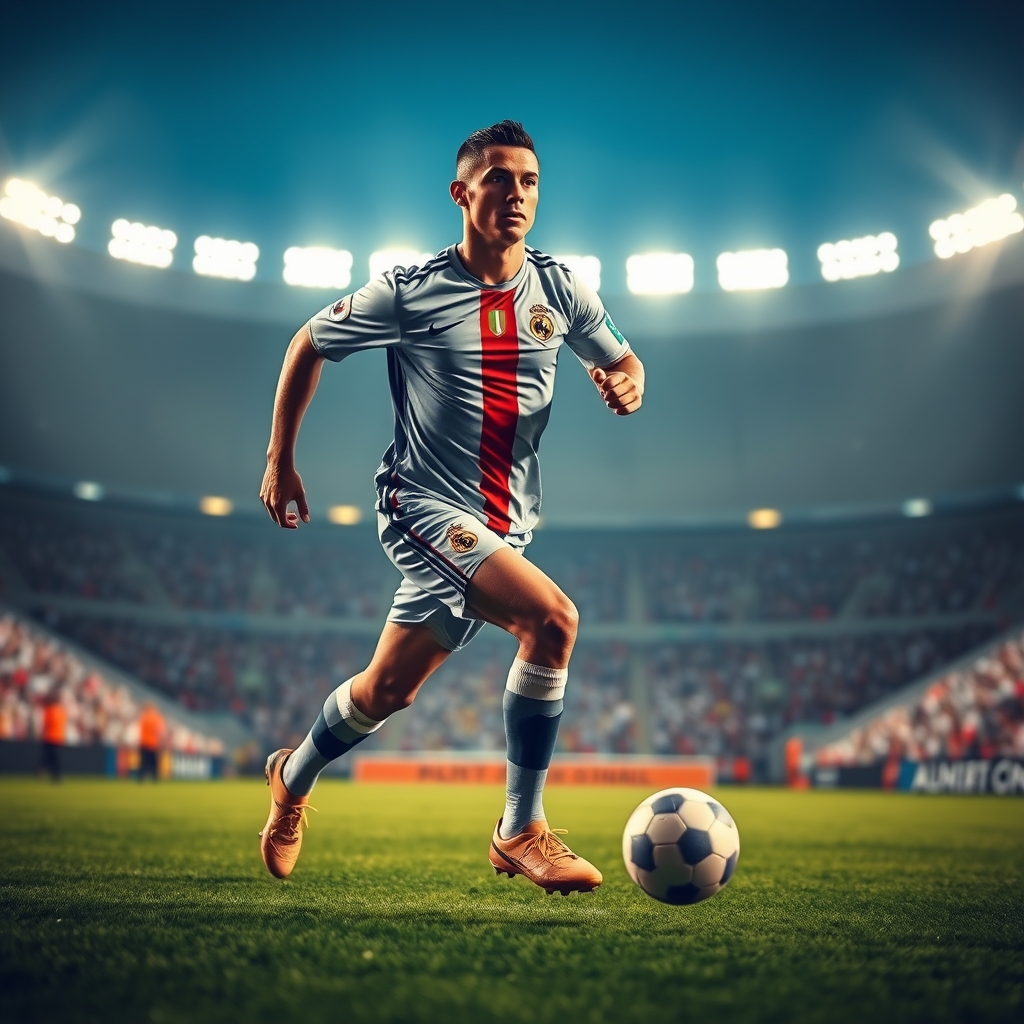 رونالدو درحال فوتبال

4