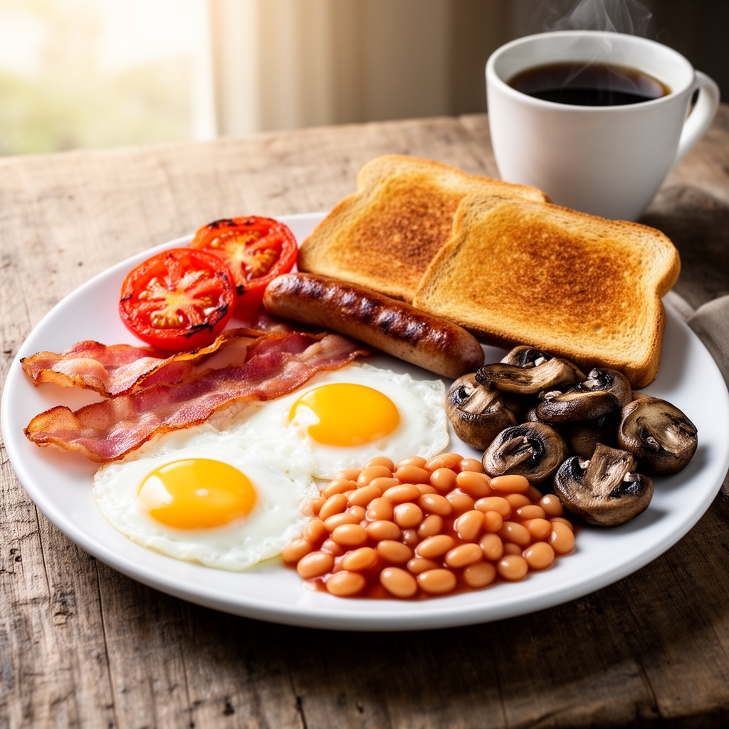 عکس بشقاب صبحونه انگلیسی17