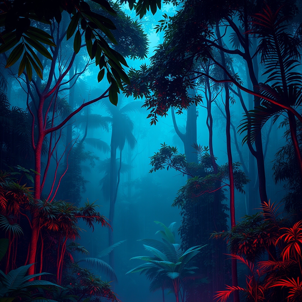 جنگلهای بارانی انبوه گیلان با بارش نم نم باران در اولین ساعات شروع روز 0