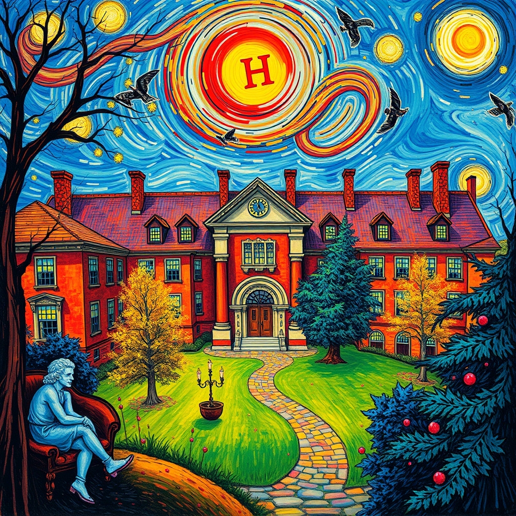 دانشگاه هاروارد به سبک ونگوگ20