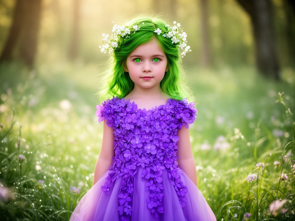 سبزه بلور دختری ۷ ساله مادر طبیعت اون دختری با لباسی از گل بنفشه داشت با مو های سبز که باگل های سفید ترین شده و چشمایی سبز و زیبا همچون بلور4