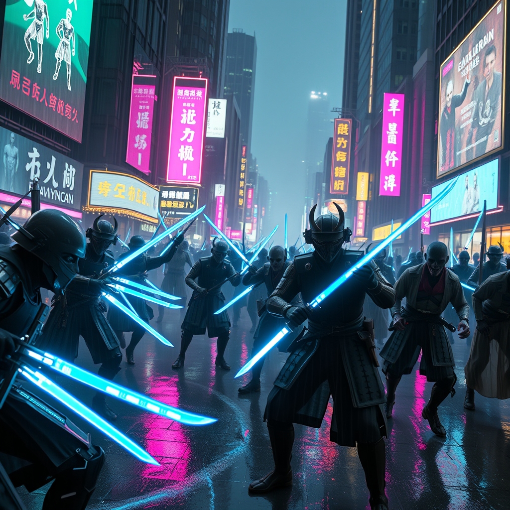 عکس ۳۸ سامورایی در حال کشت زامبی4