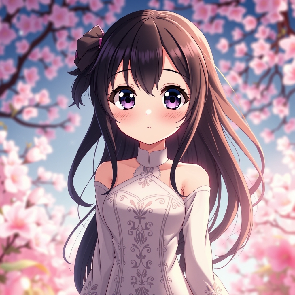 زیبا ترین دختر انیمه ای که میتونی بسازی17