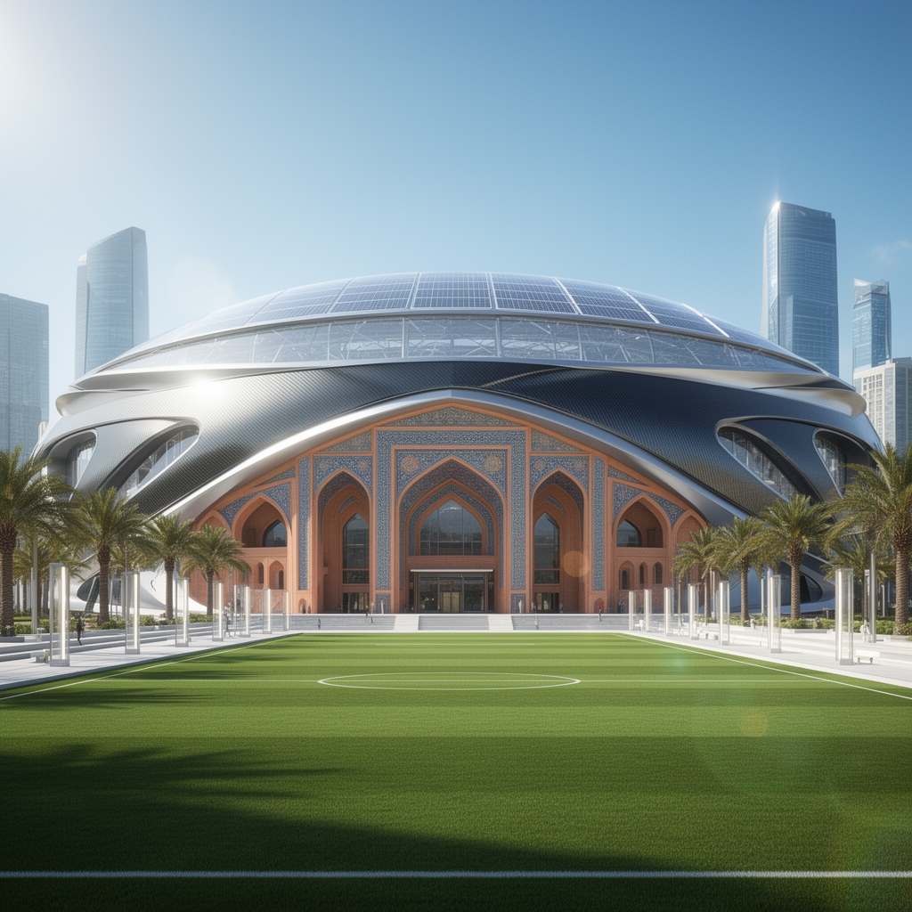 بازسازی یک ورزشگاه ایرانی در سال ۲۰۵۰
2