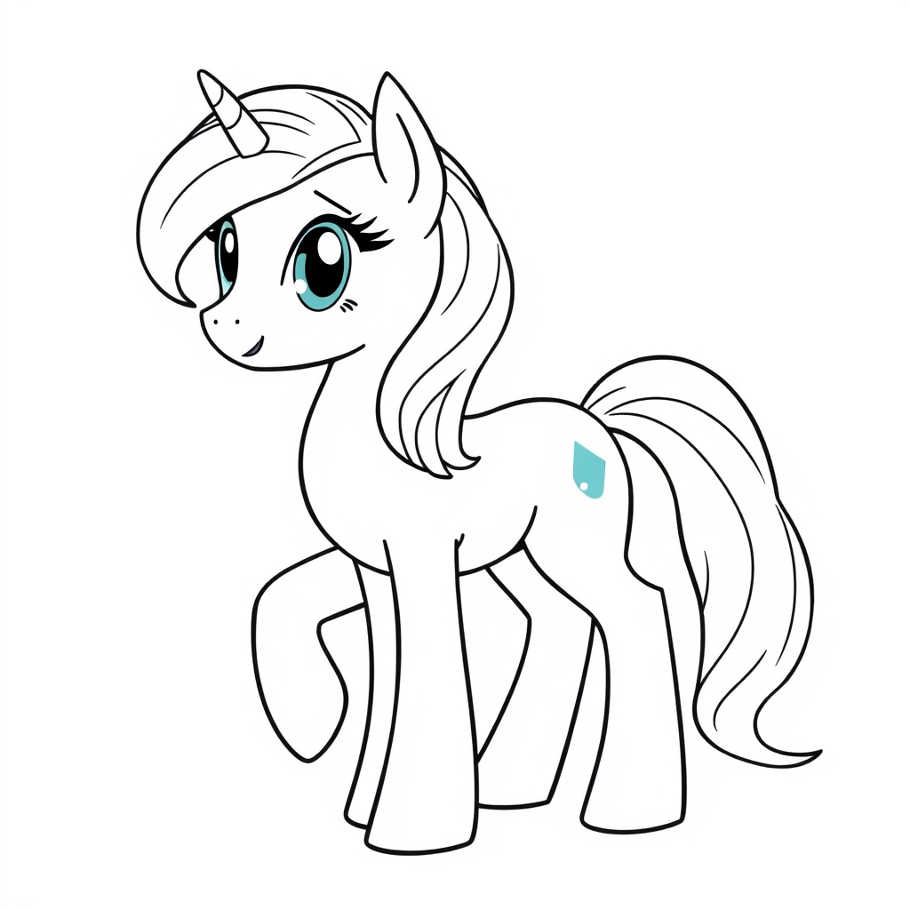 نقاشی پونی بزرگ برای رنگ آمیزی 5