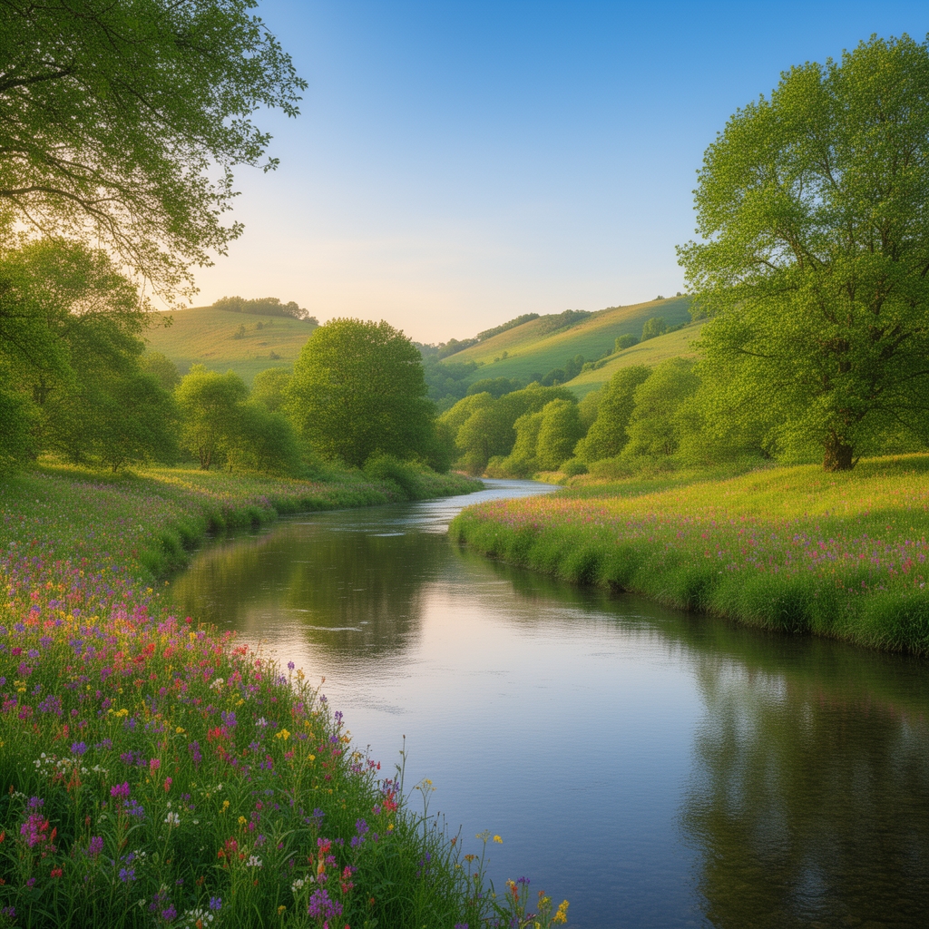 طبیعت زیبا و یک رود زیبا3