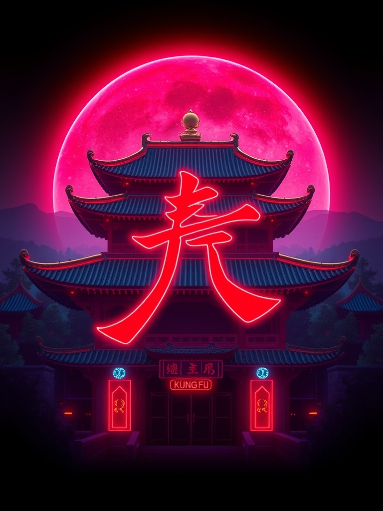 آرم کونگ فو که پشتش معبد شاولینه6