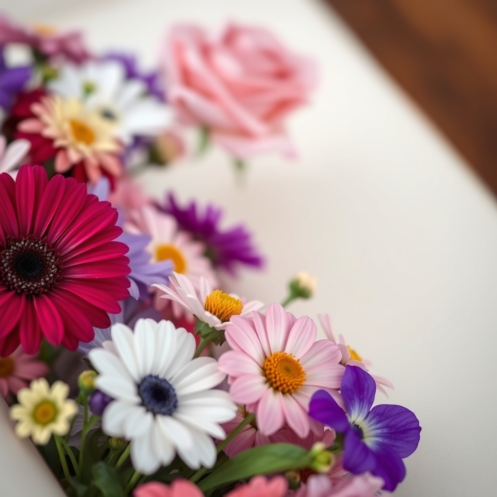 یک صفحه ی زیبا  با گل های رنگارنگ وگلبه ای قدمی در فاصله دور آن
19