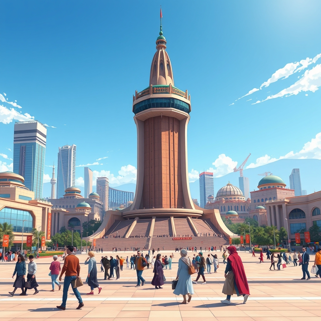 تصویر میدان آزادی تهران در سال ۱۴۹۰ هجری شمسی  3
