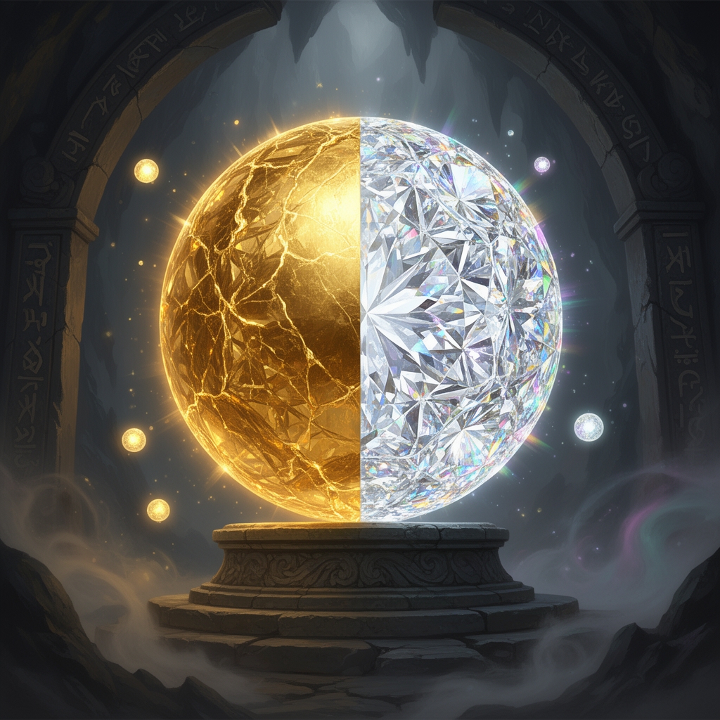 عکس ماری که نصف آن طلا و الماس3