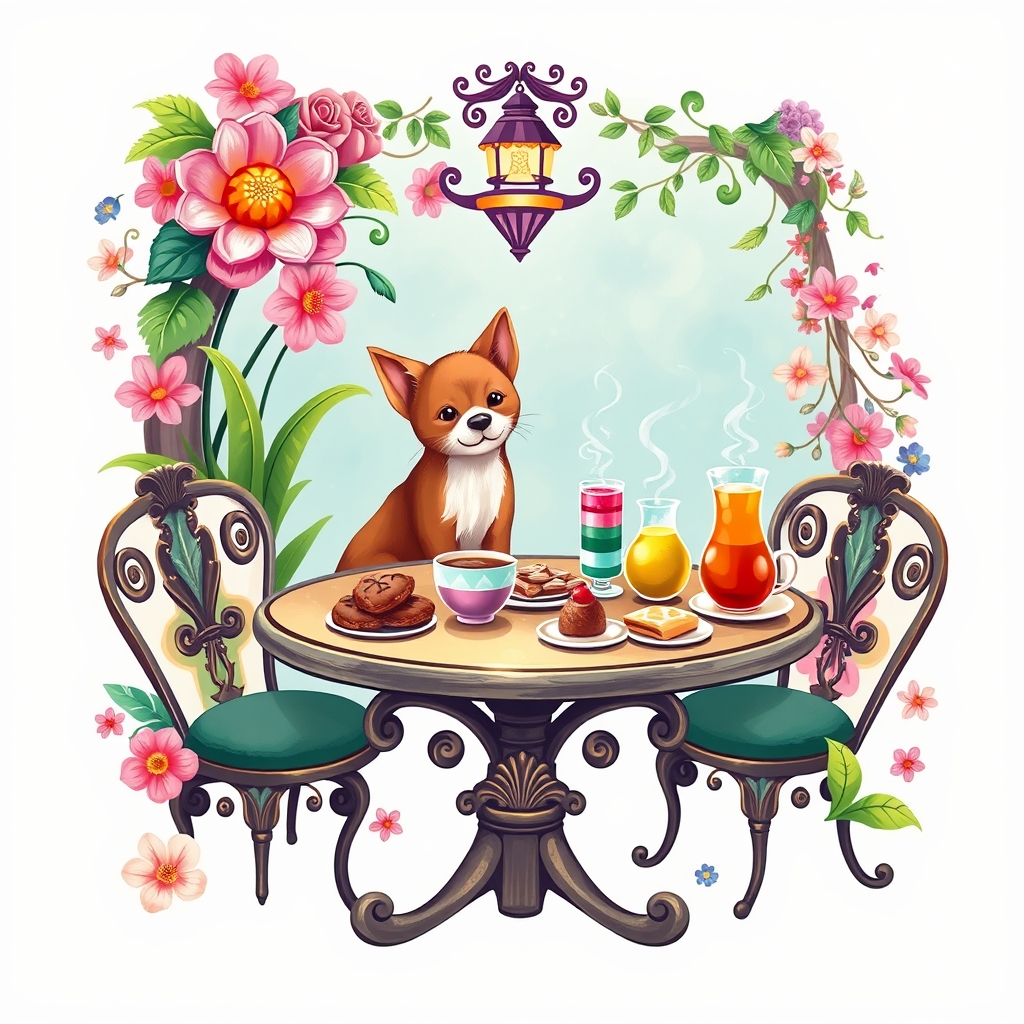 An eye-catching logo for a pet café and shop offering a variety of hot and cold drinks and snacks for both humans and pets.”
2