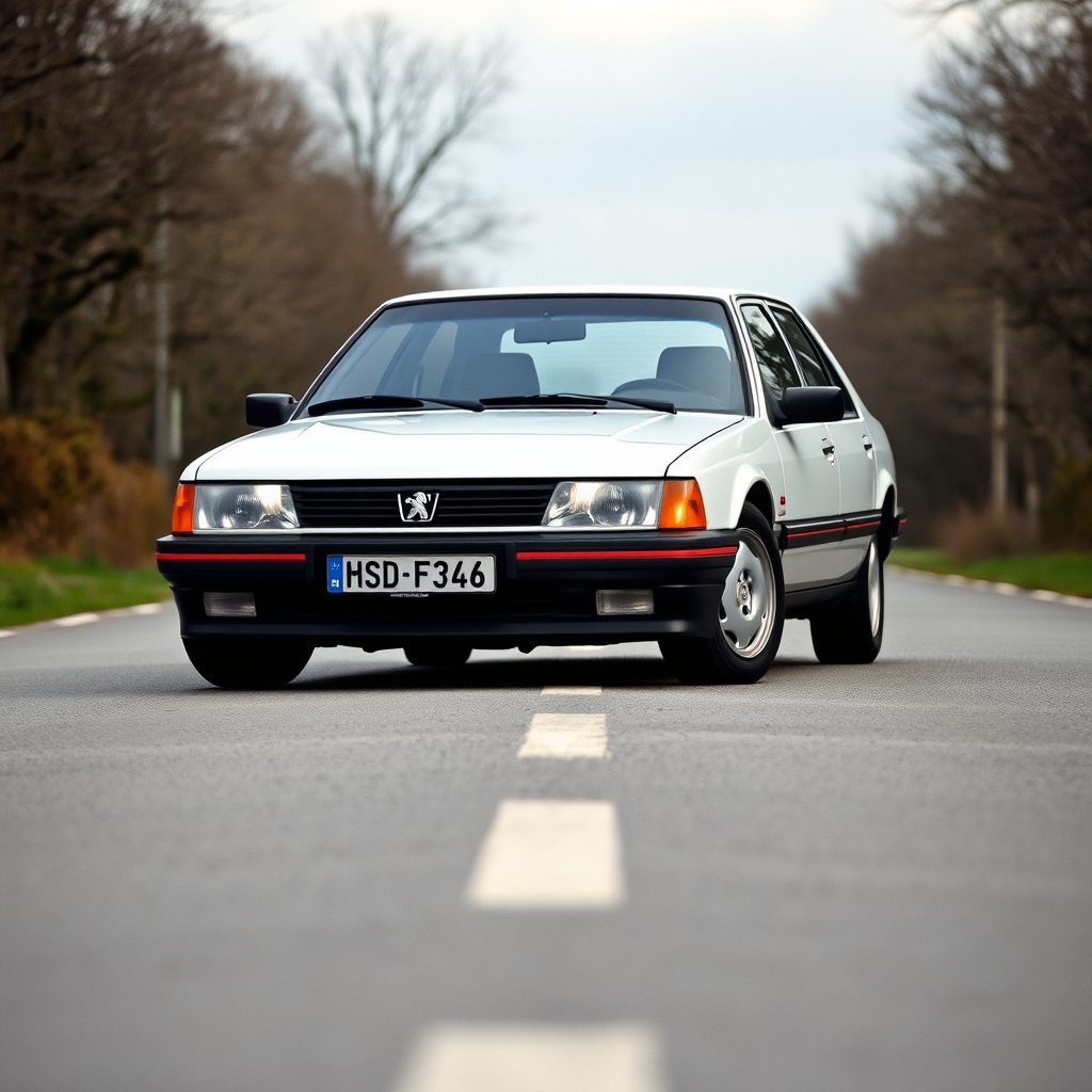 پژو 405 در وسط جاده 16