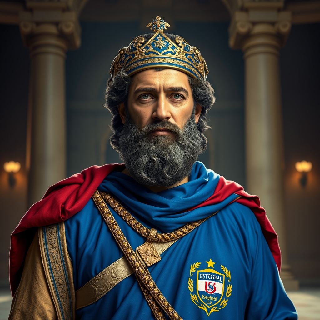  کوروش کبیر در لباس استقلال با رنگ آبی0