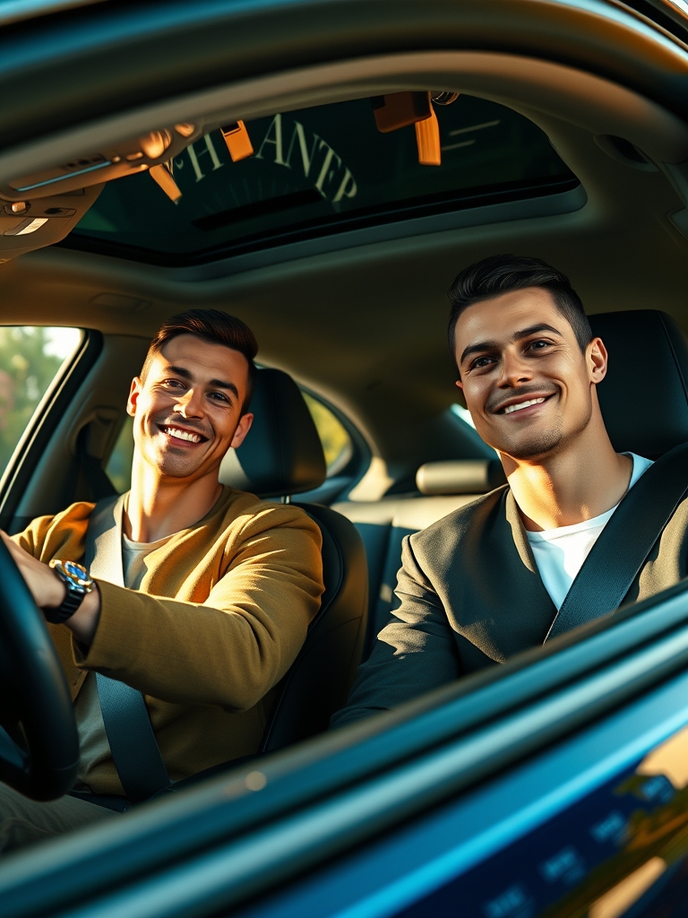 عکس منو رونالدو توی ماشین
2