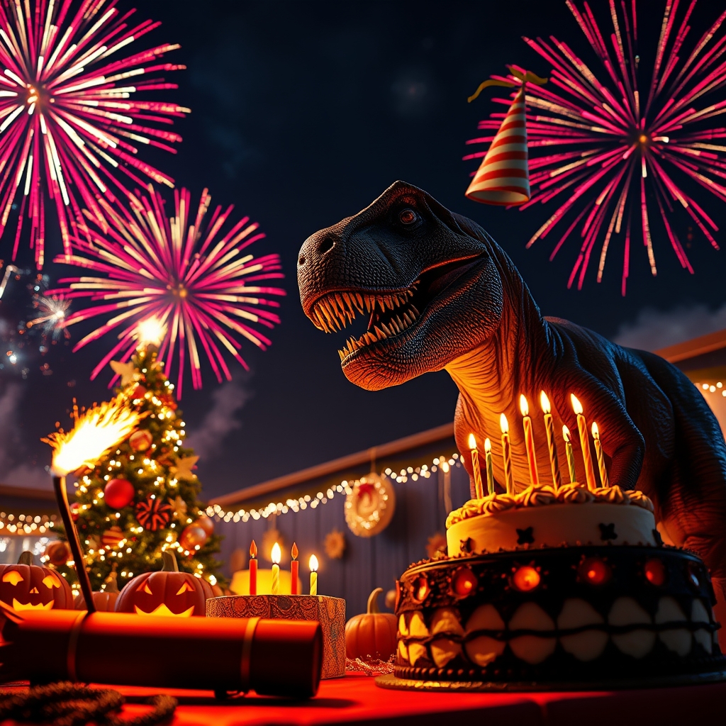 یک تصویر واقع گرایانه 🎆🧨🎄🎃🦖🎃🎄🎂🎇4