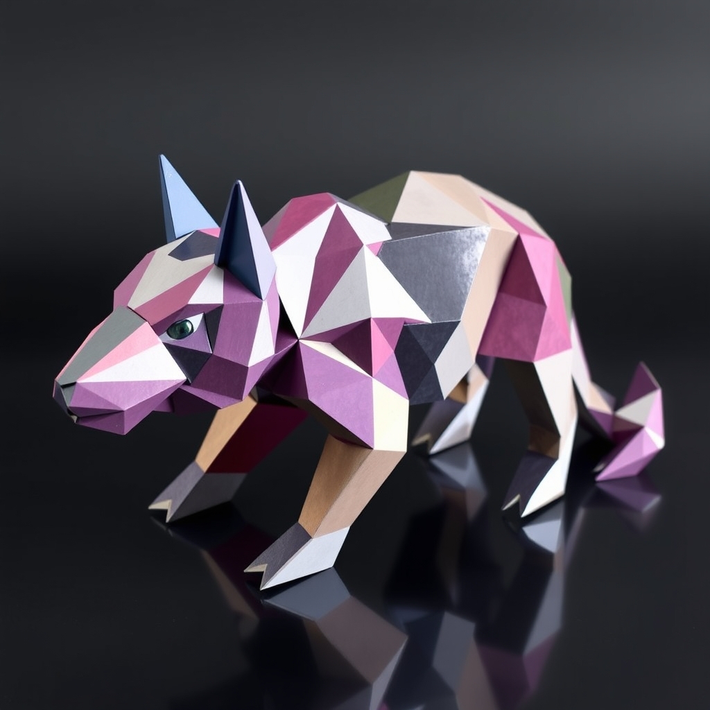 یه حیوونی چیزی که از چند ضلعی ها ساخته شده21