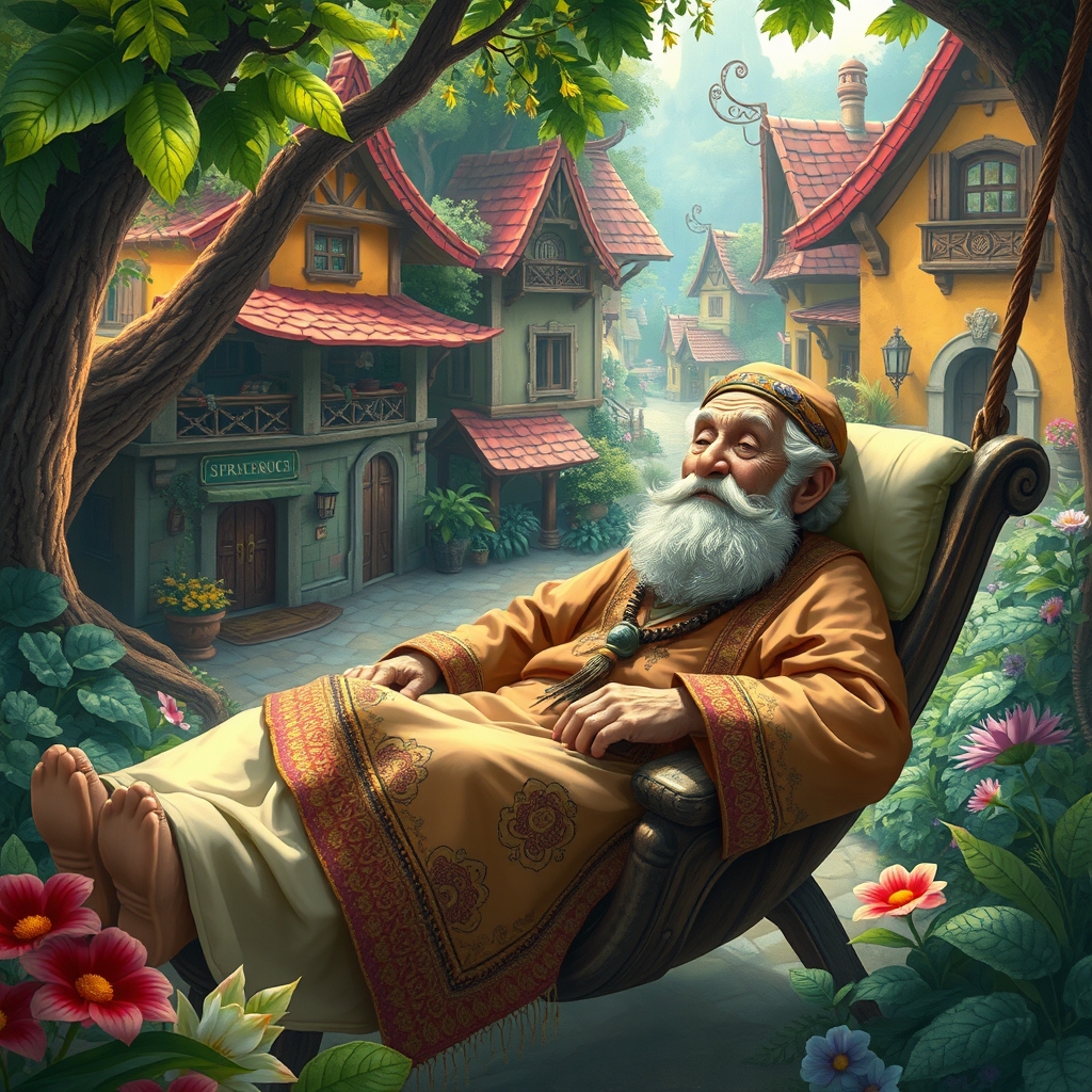 کدخدای  روستادرحال لم دادن 17