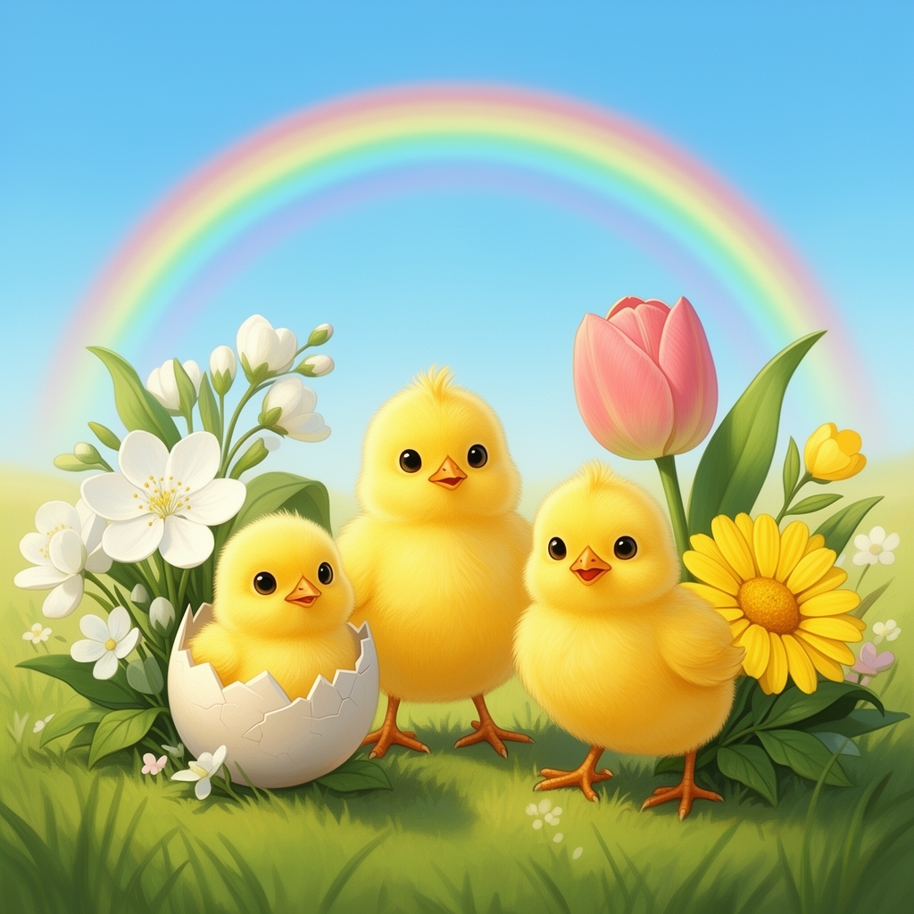 🐣🐤🐥🪻🌷🌼🌈5