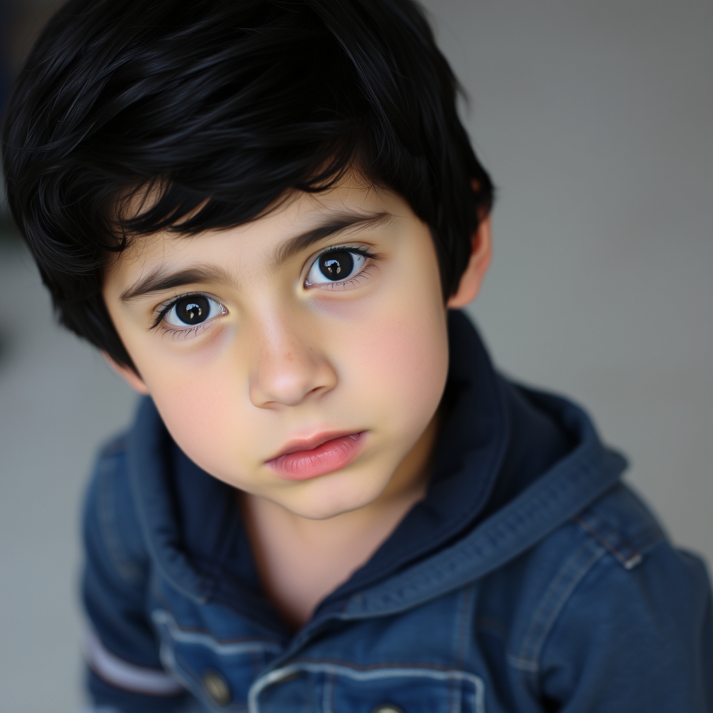 چشم هاش مشکی موهاش مشکی قدش۱۴۰ لباس هاش آبی لی باشه دماغش عملی پسر باشه 

22