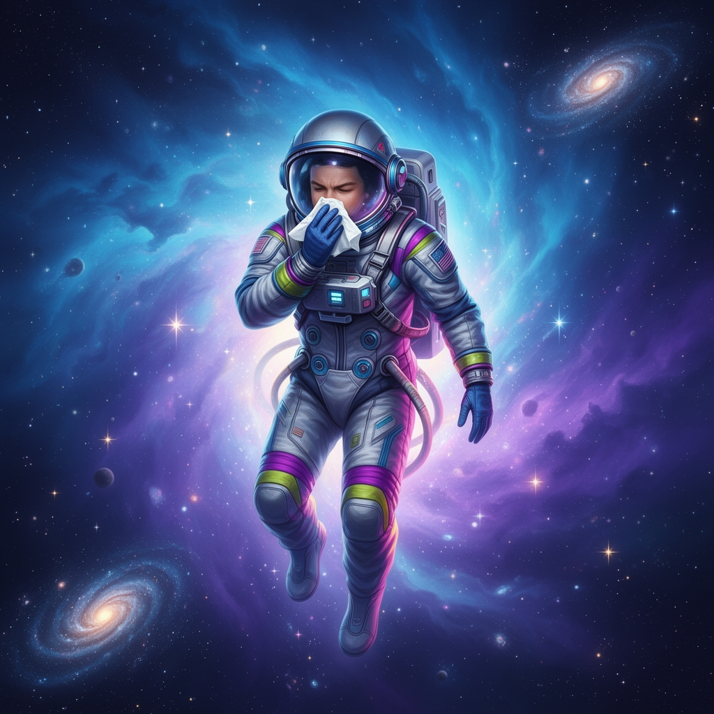 فضانوردی در فضا که دارد فدم میزند 1