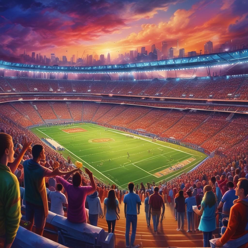 استادیوم ورزشی پر از تماشاگر در حال تشویق17