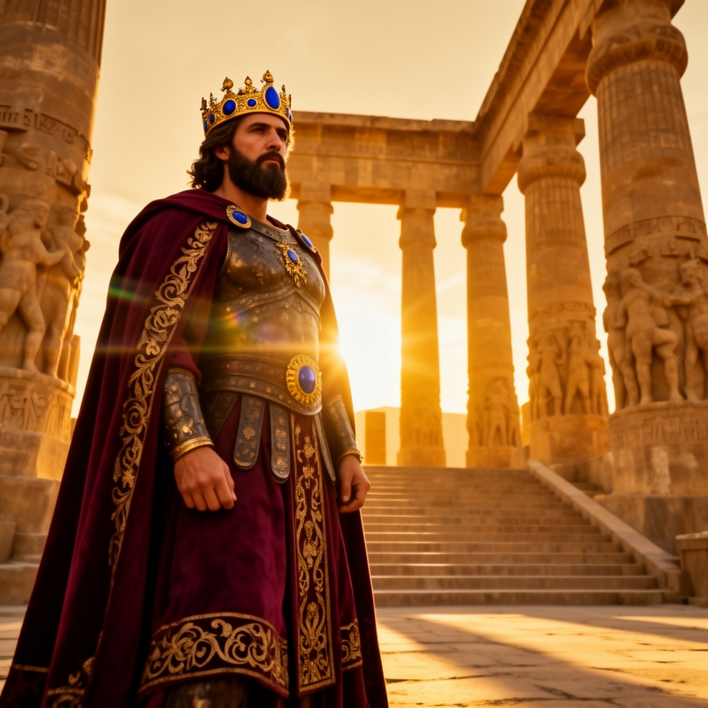 عکس کورش کبیر در کنار تخت جمشید 3