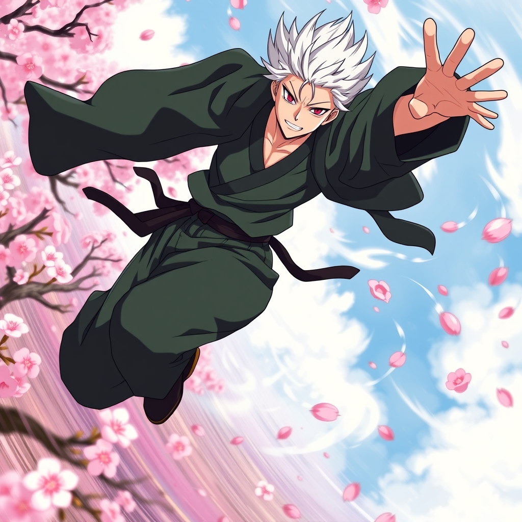 سانمی از انیمه شیطان کش دارد می پرد20