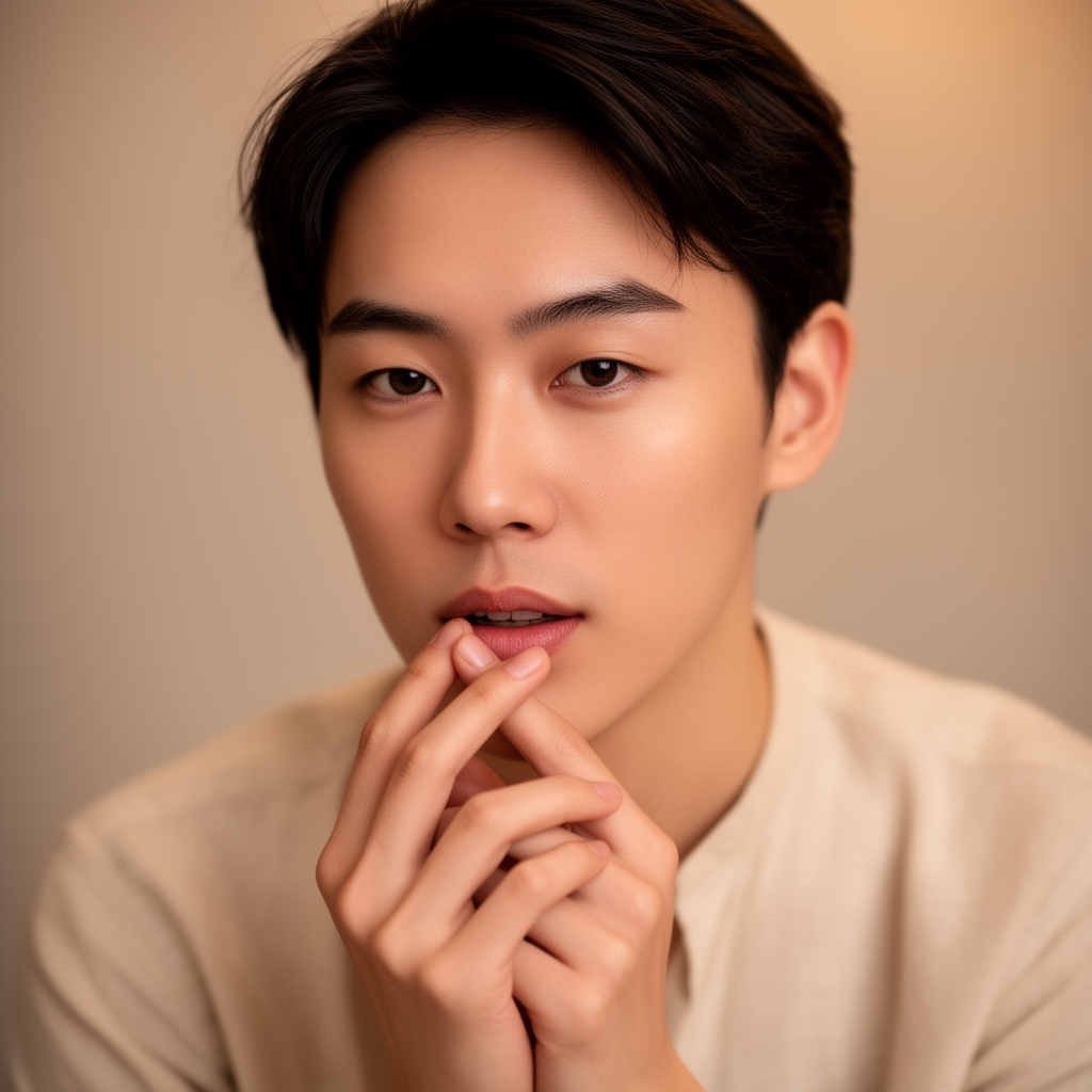 چااون وو در حال لب گرفتن
3