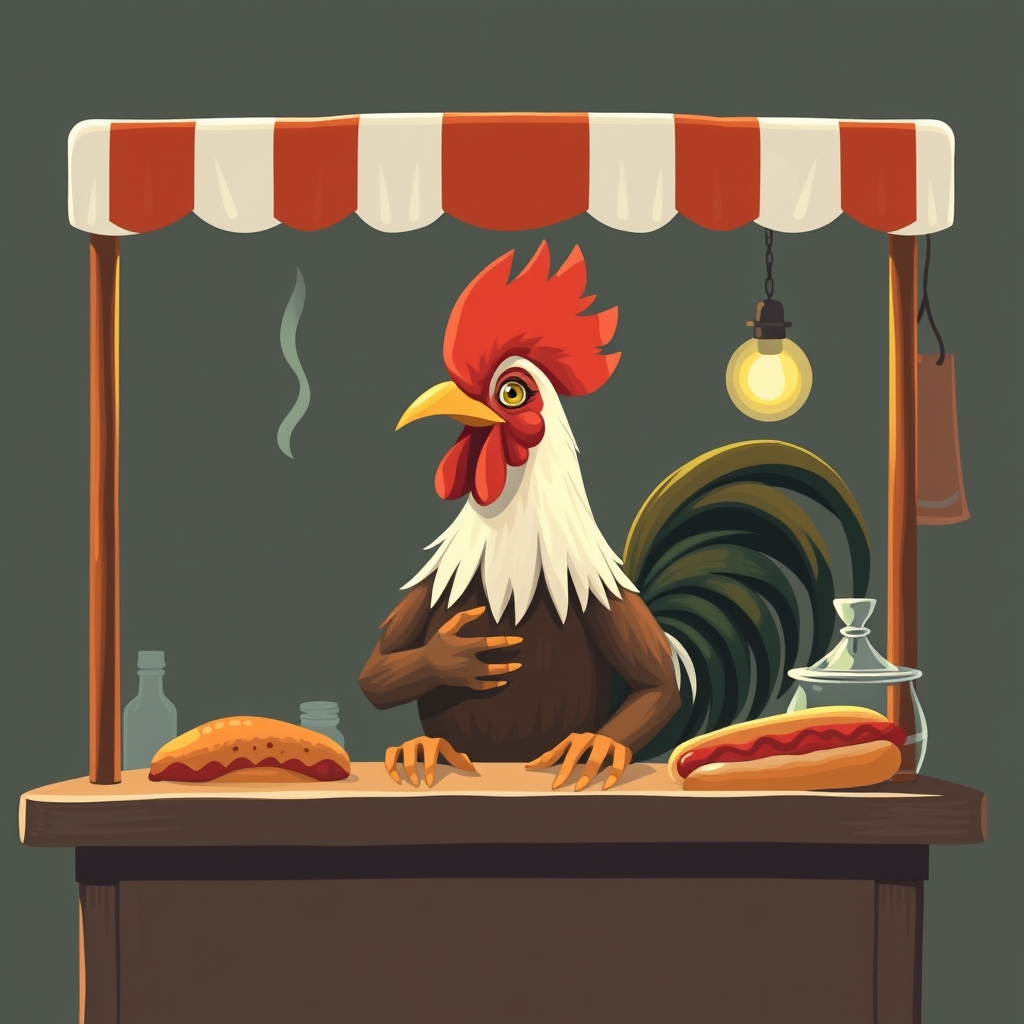 یک طوطی عروس هلندی هات داگ فروش5