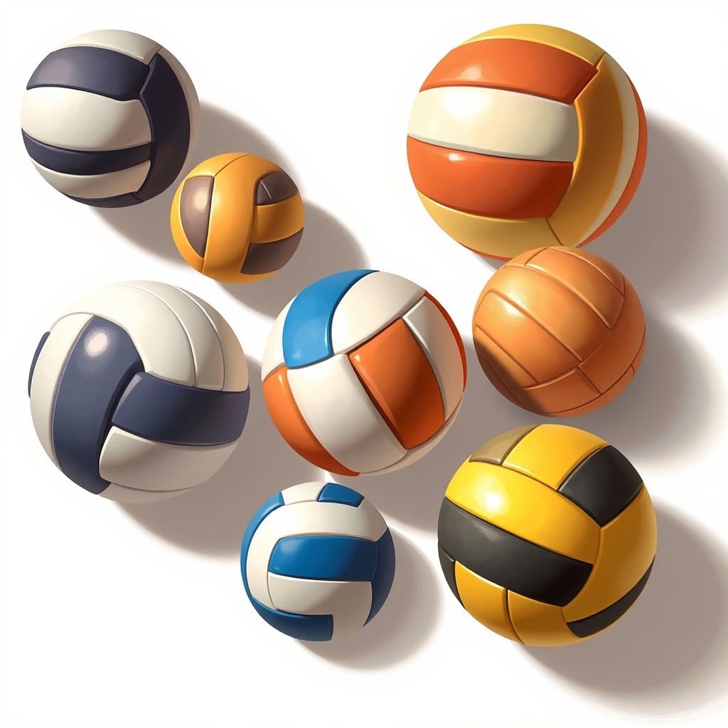  انواع توپ والیبال
7