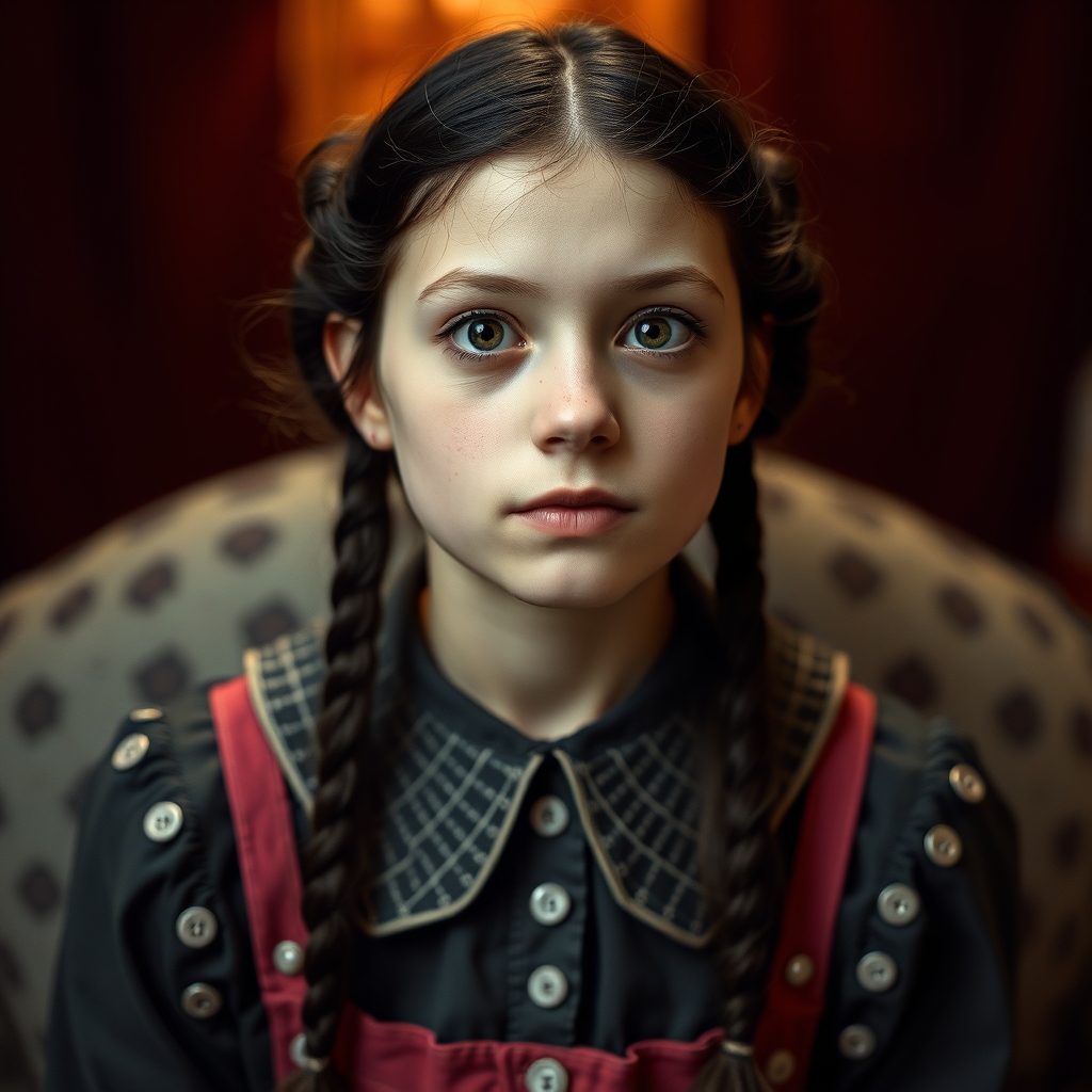 شخسیت ونزدی دختری نوجوان از خانوادی ادامز شخسیت ایند دختری نوجوان9