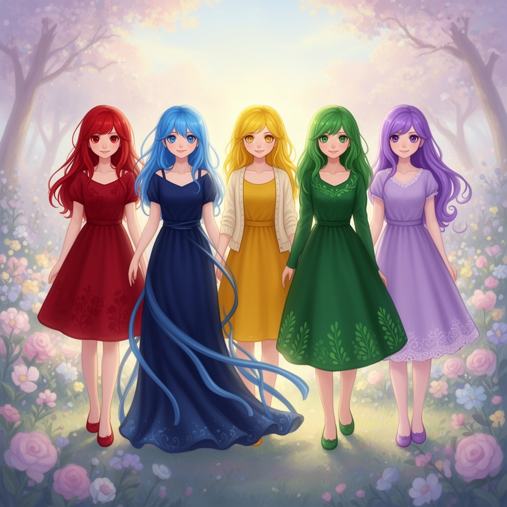 رنگ ها اگر دختر بودند2