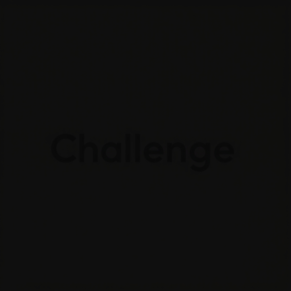 عکس یک لوگو که روی آن نوشته باشد Challenge و پس زمین اش سیاه باشد10
