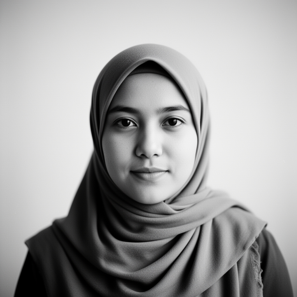 تصویر از خانم سی ساله ، سیاه سفید ، حجاب داشته باشد . 4