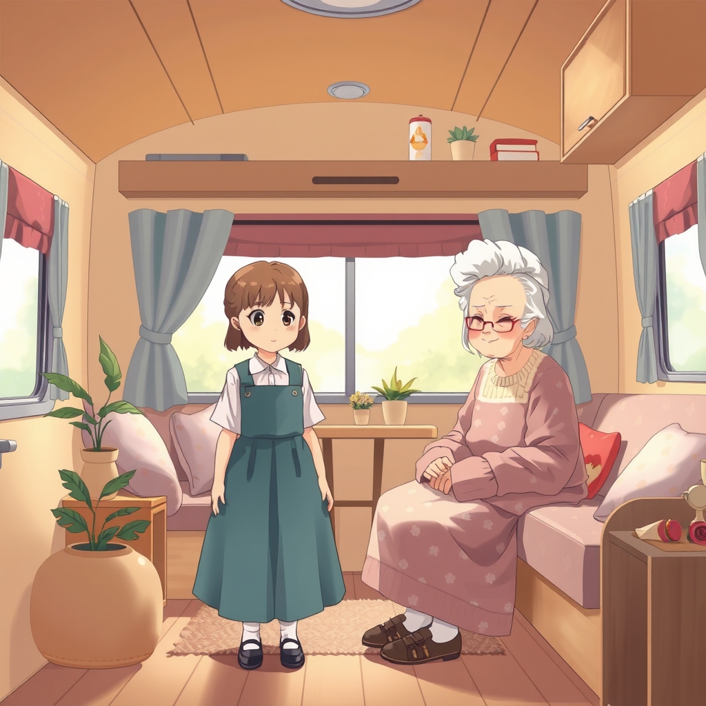 دختری که خونه‌ی نقلی داره و با مادر بزرگش زندگی می‌کنه .12