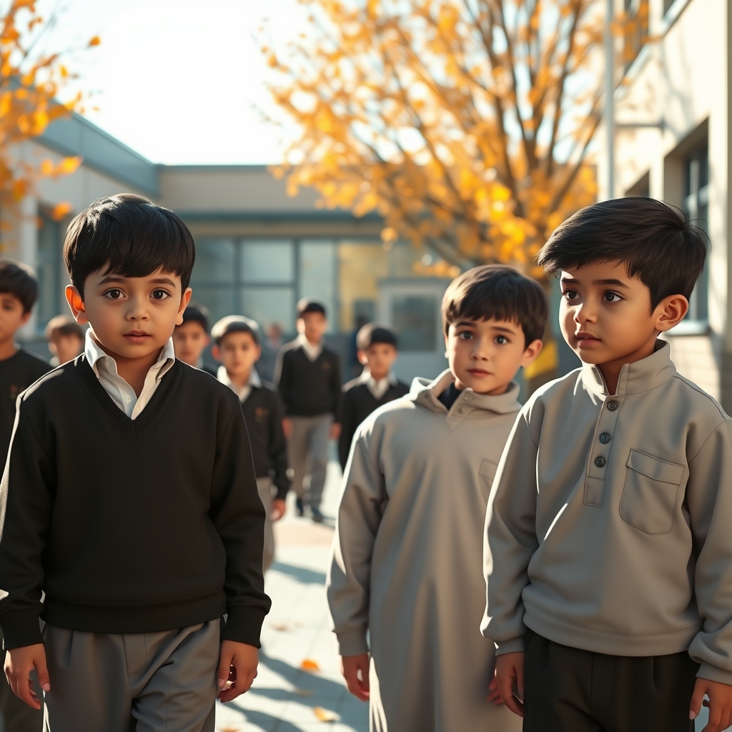 پاییز اگر دانش آموزان پسر یک مدرسه دبستان در ایران بود 14