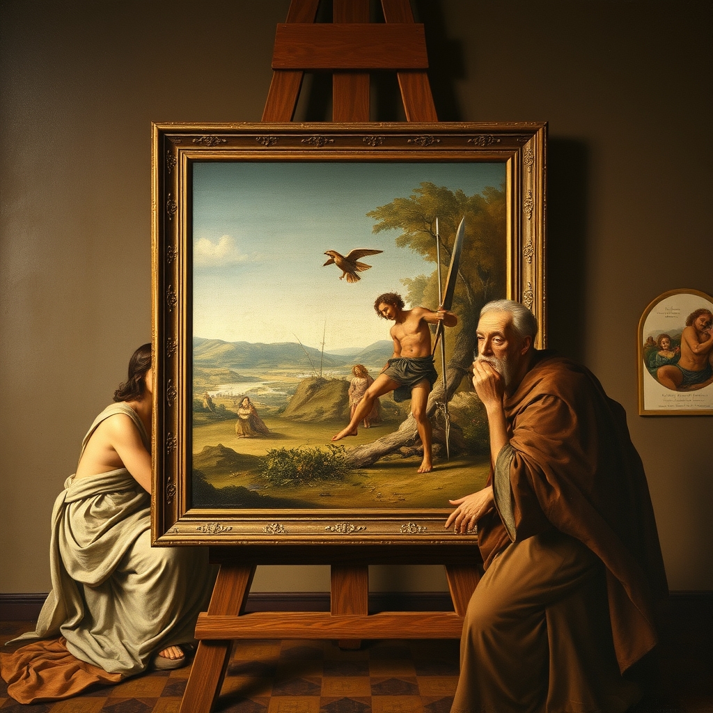 داوینچی در حال نقاش کشیدن 15