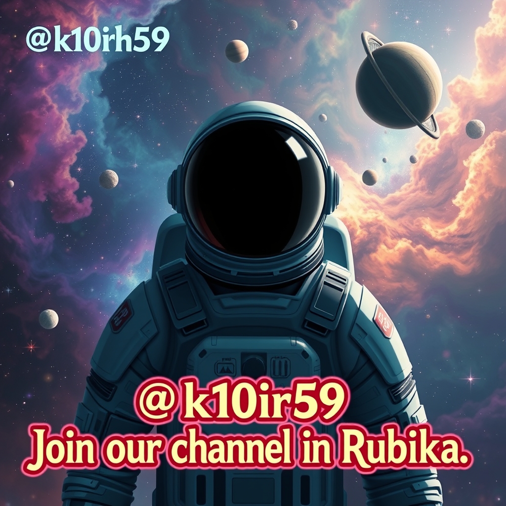 عکسی از فضا و فضانوردی که صورتش مشخص نیست ، بساز و رویش بنویس 
→☾⁉️ ‌   @k10ir59       ☽←☄☆★
    ☾☪✫👻 ❀ღ☃✫❂☽ 
     Join our channel in Rubika🔥🪐🧸⭐🚀🎃5