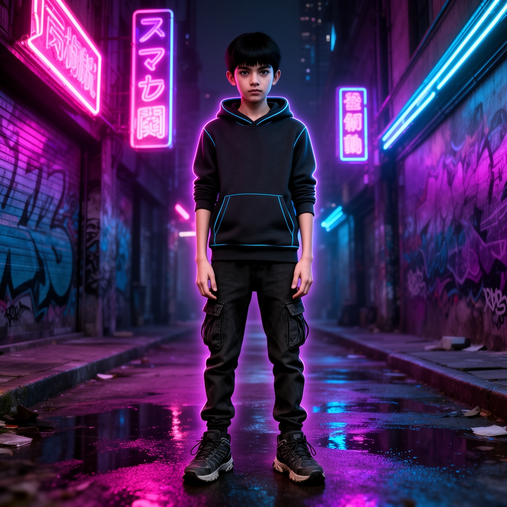 پسری12ساله‌باموهای‌سیاه لاغر بازانوهاوآرنج‌های تیز و استخوانی کف‌پای‌دراز‌وباریک ابروهای پرپشت چشم‌های آبی تیره0