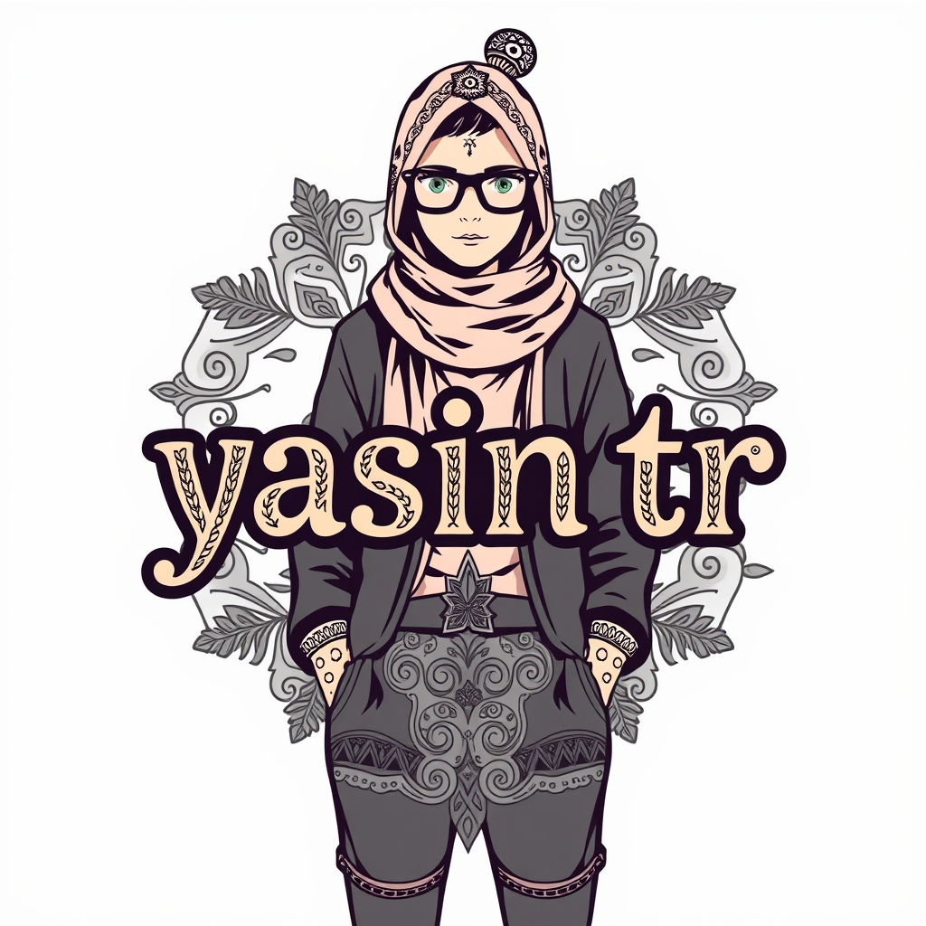 یه لوگو درست کن که روش نوشته yasin tr اما از سلیقه خودت با طرح های خفن و پر جزئیات 1