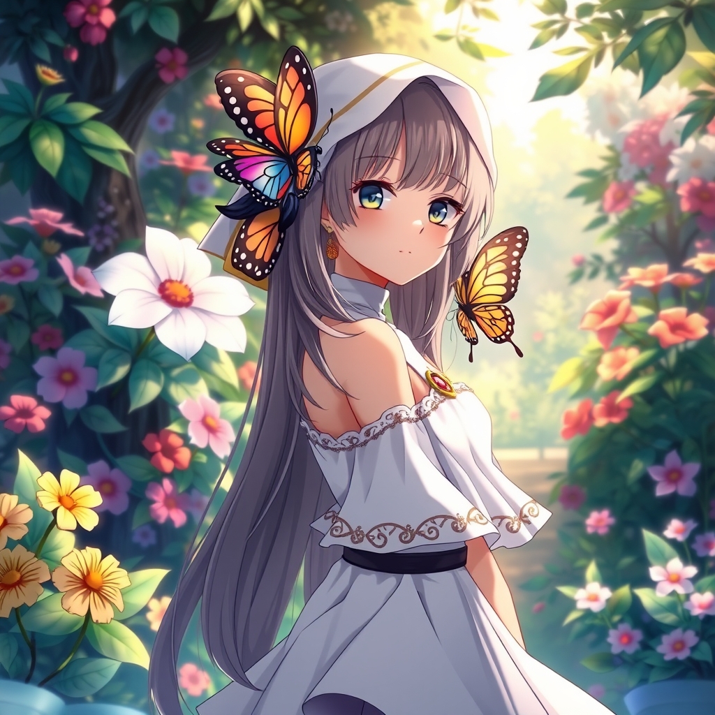 🧕🏻+👧🏻🦋🪻👗دختری زیبا و آراسته 11