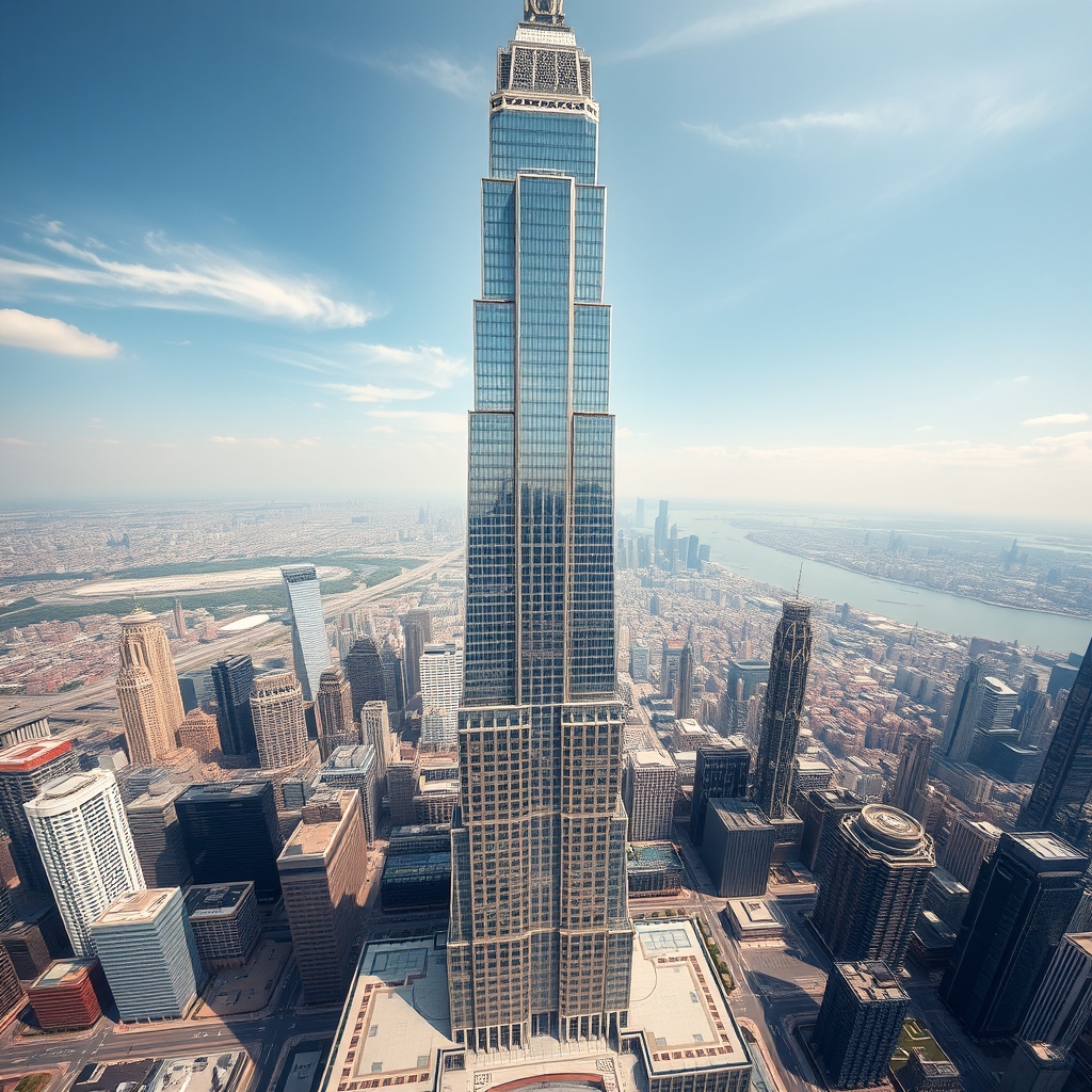 آسمان خراش هزار متری از نمای بالا9