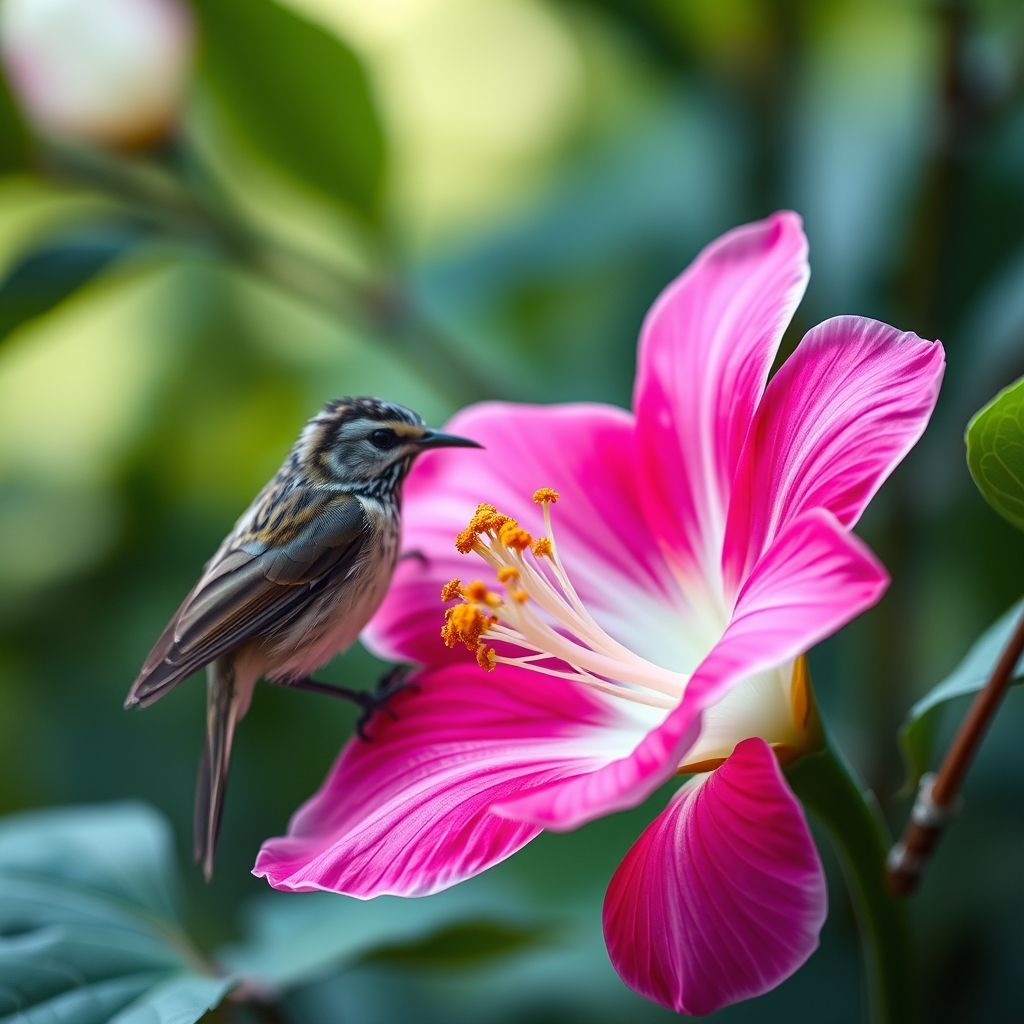 عکس یه گل خوشگل با بلبل
15